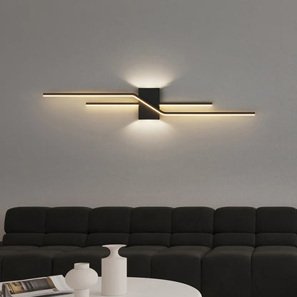 Zeitgenössische LED-Wandleuchte – Schwarz-weiße Wandlampe für Wohnzimmer, Esszimmer, Schlafzimmer, Veranda und Flur – Elegante Innenbeleuchtung 