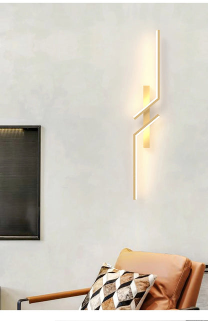 Modern Minimalist LED Wall Lamp – Sleek Strip Light for Bedroom, Living Room, TV Area, and Lobby Décor