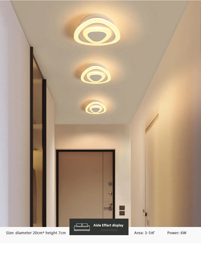 Modern LED Ceiling Light - Minimalist Design for Dining, Living Room, Bedroom, Kitchen, Aisle, Corridor, Stairs, and Entrance