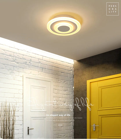 Modern LED Ceiling Light - Minimalist Design for Dining, Living Room, Bedroom, Kitchen, Aisle, Corridor, Stairs, and Entrance