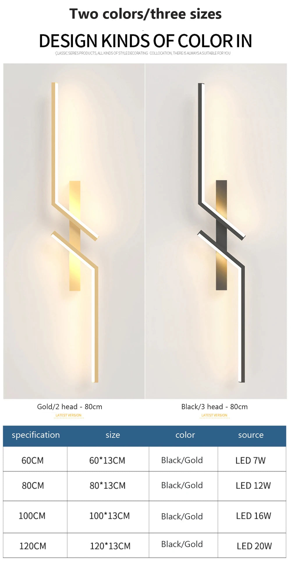 Modern Minimalist LED Wall Lamp – Sleek Strip Light for Bedroom, Living Room, TV Area, and Lobby Décor