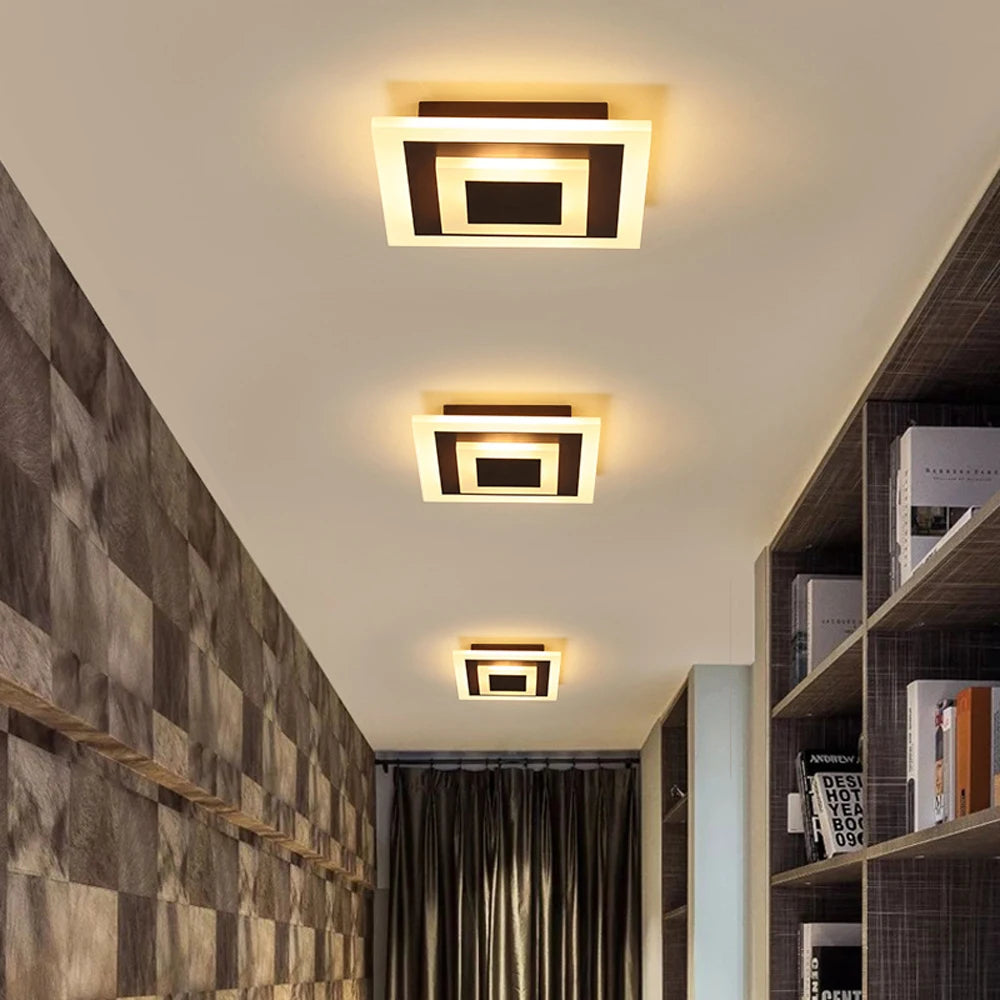 Modern LED Ceiling Light - Minimalist Design for Dining, Living Room, Bedroom, Kitchen, Aisle, Corridor, Stairs, and Entrance