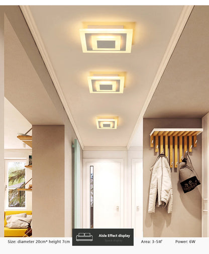 Modern LED Ceiling Light - Minimalist Design for Dining, Living Room, Bedroom, Kitchen, Aisle, Corridor, Stairs, and Entrance