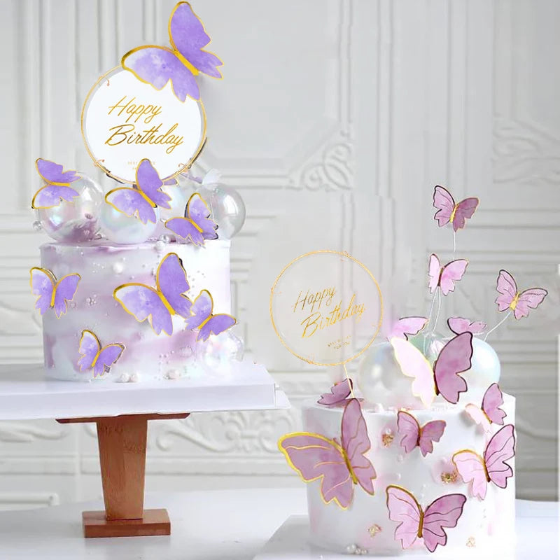 Handmade Butterfly Cake Toppers - Perfect for Birthdays, Weddings, Baby Showers, and More