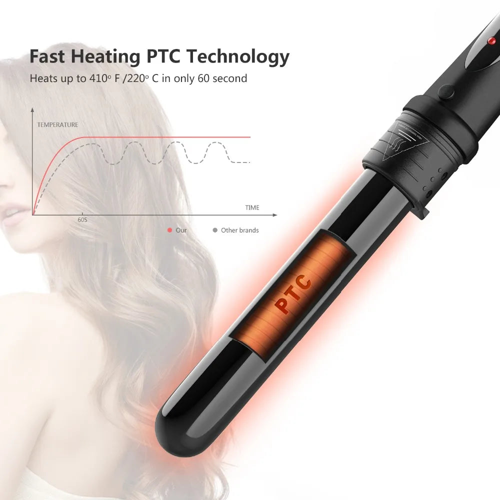 5-in-1 Multifunctional Rotating Hair Curling Iron – Professional Salon Quality