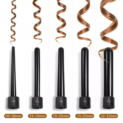 5-in-1 Multifunctional Rotating Hair Curling Iron – Professional Salon Quality