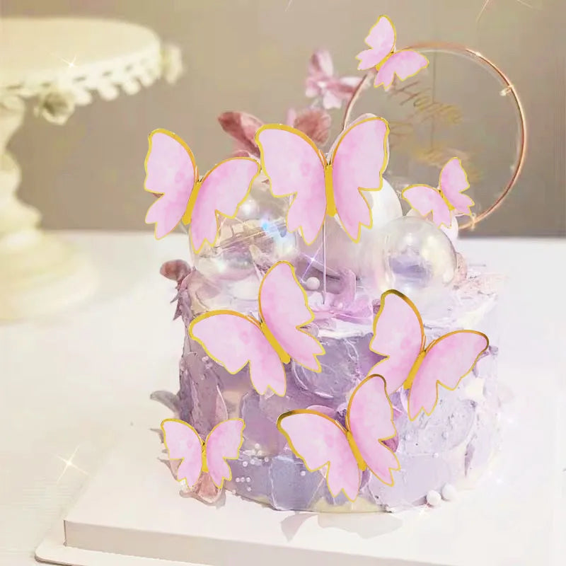 Handmade Butterfly Cake Toppers - Perfect for Birthdays, Weddings, Baby Showers, and More