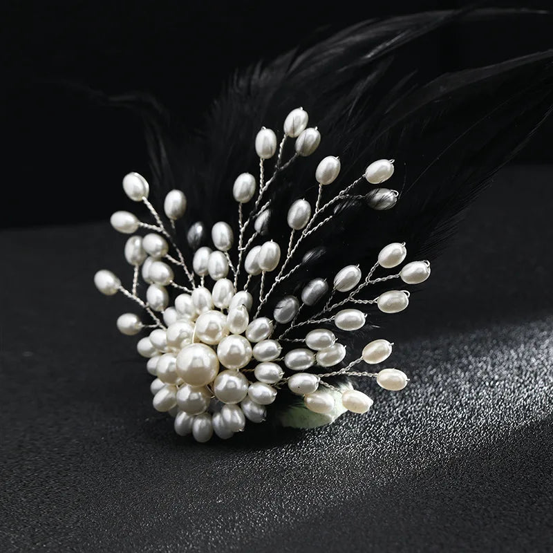 Elegant Korean-Style Pearl Brooch for Women – Classic Office Suit and Coat Accessory