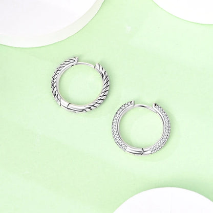 Doppelte Creolen aus 925er Sterlingsilber – Herz-, Stern- und Mondanhänger aus Zirkonia – Eleganter Schmuck für Frauen – Perfektes Geburtstagsgeschenk