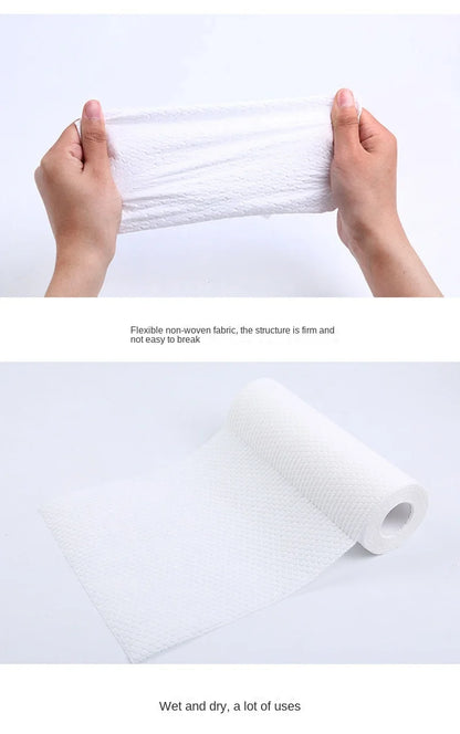 500/50pcs Disposable Reusable Cleaning Cloths - Non-Woven Kitchen Rags for Dishwashing & Surface Cleaning