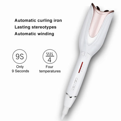 Automatic Ceramic Rotating Air Curling Wand – Magic Hair Curler & Styler