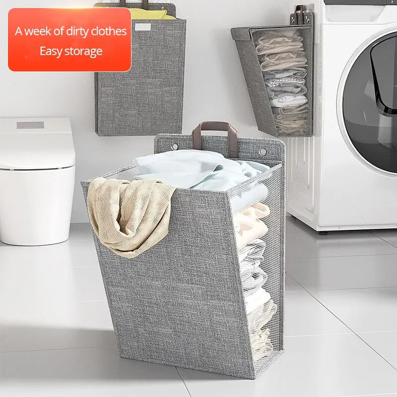 1pc Foldable Mesh Laundry Hamper