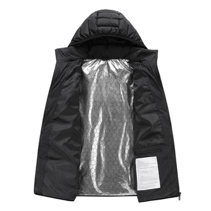 Beheizte Jacke mit 21 Zonen – warme Weste für Herren mit USB-Heizung, ideal zum Jagen, Wandern und Camping (Herbst/Winter)