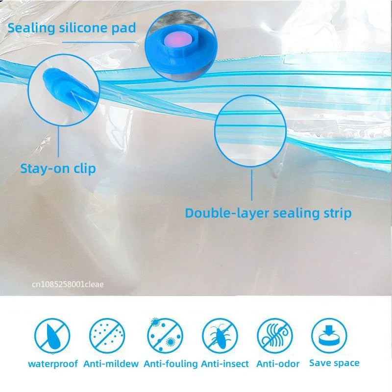 Vacuum Storage Bags - Space Saving Organizer (1-8 PCS)