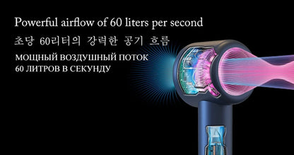 Super Hair Dryer 220V with Leafless Design and Negative Ion Technology for Enhanced Personal Hair Care and Styling