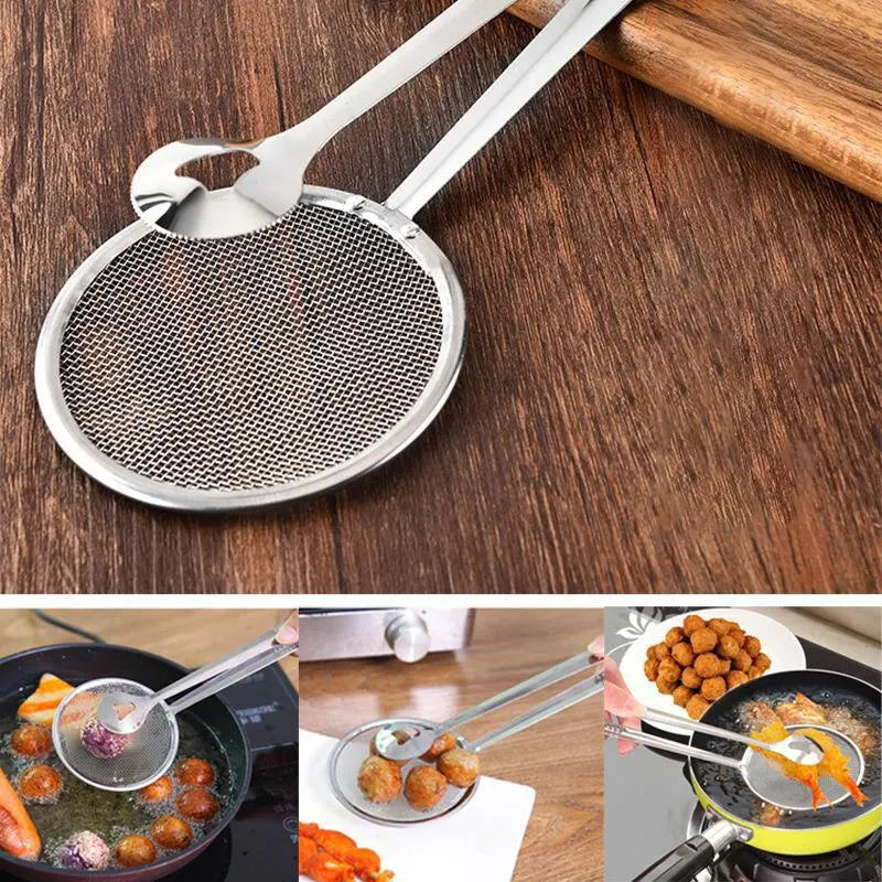 Stainless Steel Multi-functional Clip Colander Spoon