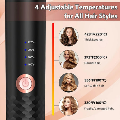 Auto Rotating Ceramic Hair Curler – Air Spin Wand Styler for Effortless Curls