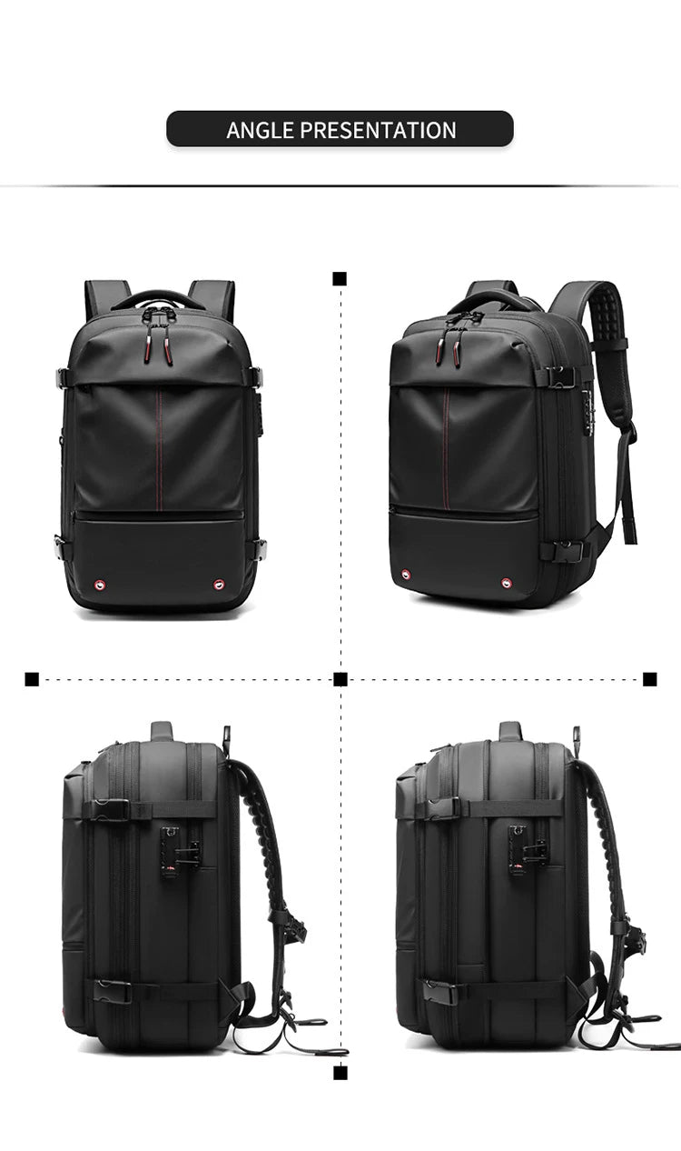 Travel Men 17'' inch  Expandable Laptop Backpack