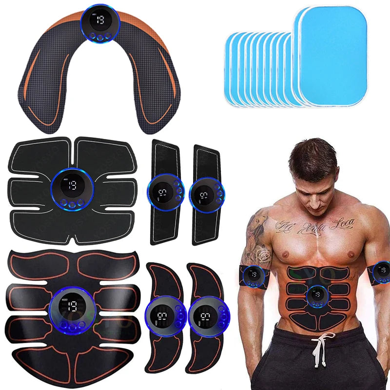 SmartFit Intelligent Electric Abdominal and Hip Trainer with USB Rechargeable Gel Patch for Enhanced Muscle Stimulation and Recovery