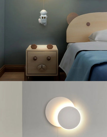 Modern LED Wall Sconce - Versatile Lighting Fixture for Children's Rooms, Aisles, Stairs, Bedrooms, and Living Rooms