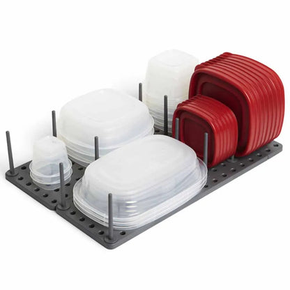 Adjustable Kitchen Sink Organizer & Dish Drying Rack - Telescopic Pan and Bowl Stand with Storage Drawer