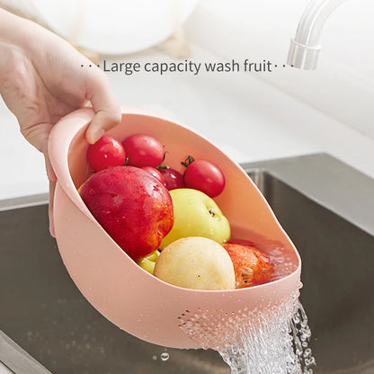 Multi-Purpose Rice Drainage Basket & Fruit and Vegetable Sieve - High-Quality Kitchen Tool for Efficient Food Preparation