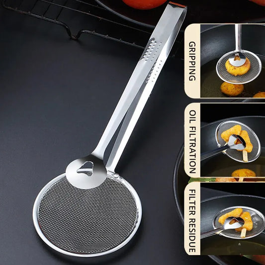 Stainless Steel Multi-functional Clip Colander Spoon