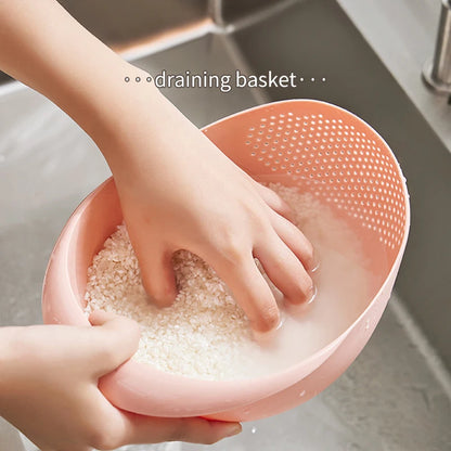 Multi-Purpose Rice Drainage Basket & Fruit and Vegetable Sieve - High-Quality Kitchen Tool for Efficient Food Preparation