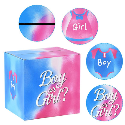 60-Piece Baby Gender Reveal Voting Card Set – Boy or Girl Party Supplies for Gender Reveal and Baby Shower Decorations