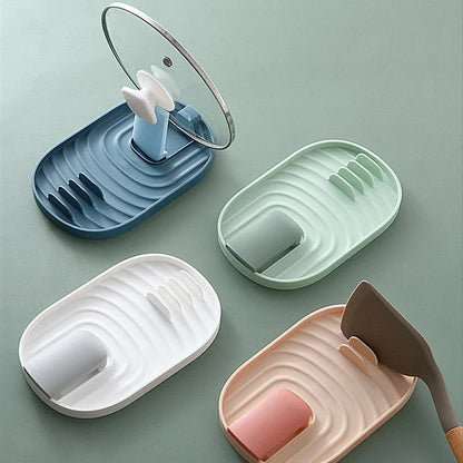 1pcs Polychrome Foldable Nordic Pot Holder and Utensil Storage Rack for Practical Kitchen Organization