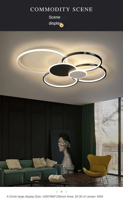 Contemporary LED Chandelier for Bedroom, Dining Room, Living Room, and Hall – Luxury Ceiling Light Fixture