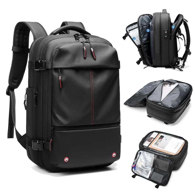 Travel Men 17'' inch  Expandable Laptop Backpack