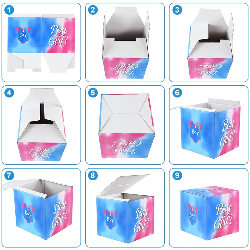 60-Piece Baby Gender Reveal Voting Card Set – Boy or Girl Party Supplies for Gender Reveal and Baby Shower Decorations