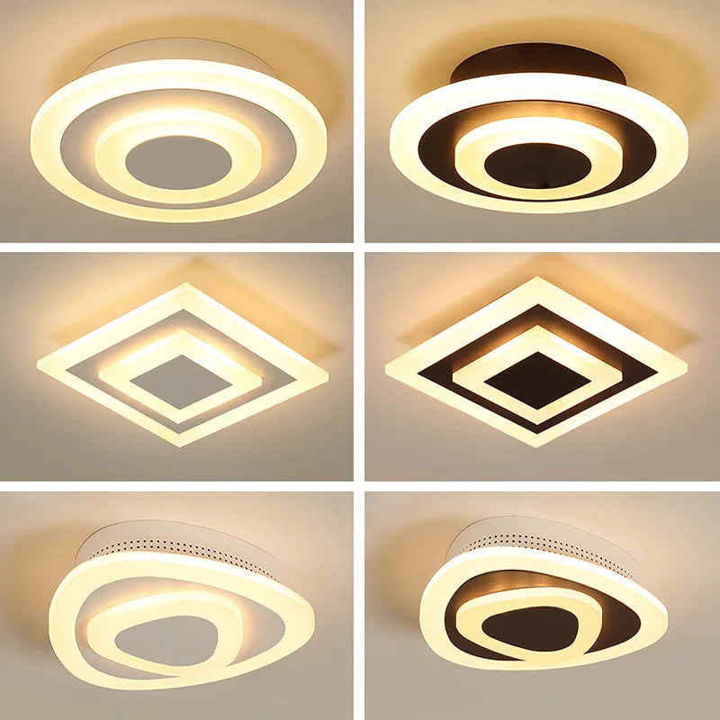 Modern LED Ceiling Light - Minimalist Design for Dining, Living Room, Bedroom, Kitchen, Aisle, Corridor, Stairs, and Entrance