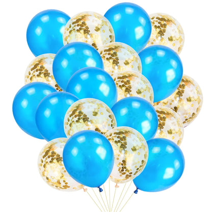 12-Zoll-Latexballons mit goldenem Konfetti – 10/20er-Packung, perfekt für Geburtstagsfeiern, Hochzeiten und Babypartys