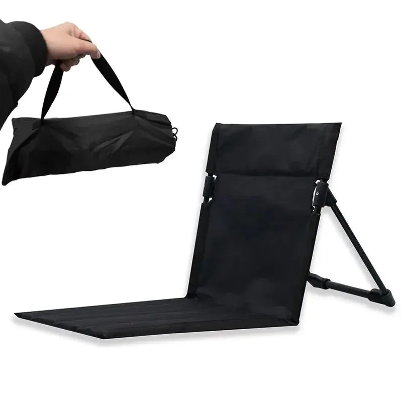 Portable Folding Camping Chair with Backrest – Ideal for Outdoor Gardens, Parks, Picnics, and Beaches