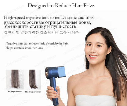 Super Hair Dryer 220V with Leafless Design and Negative Ion Technology for Enhanced Personal Hair Care and Styling