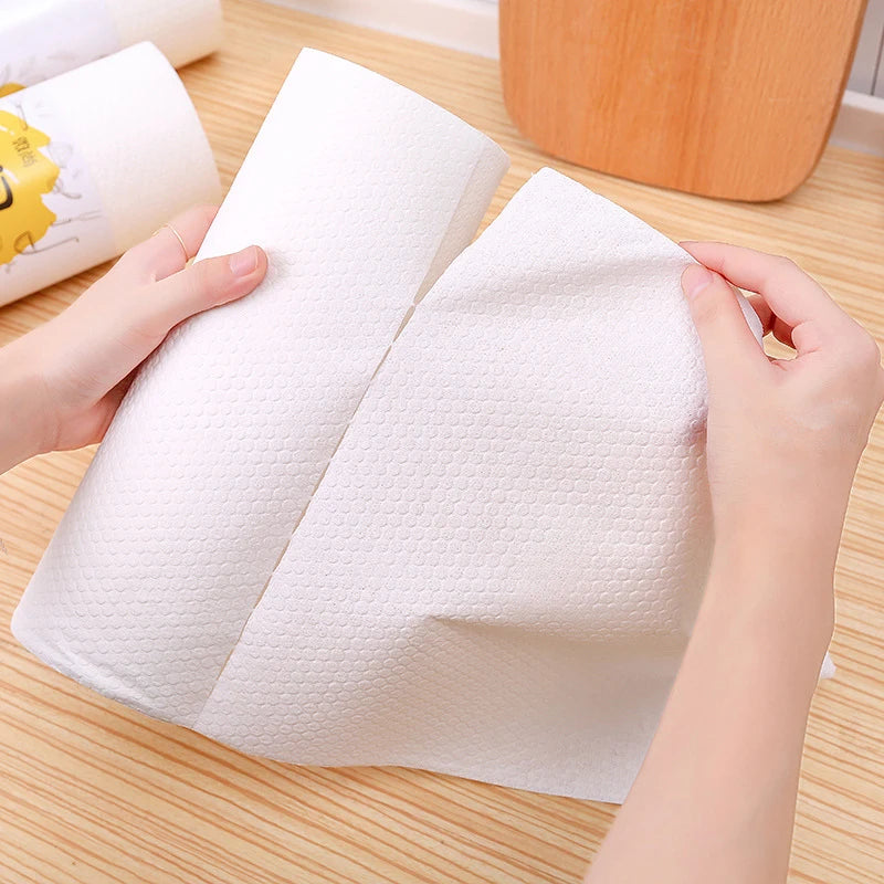 500/50pcs Disposable Reusable Cleaning Cloths - Non-Woven Kitchen Rags for Dishwashing & Surface Cleaning