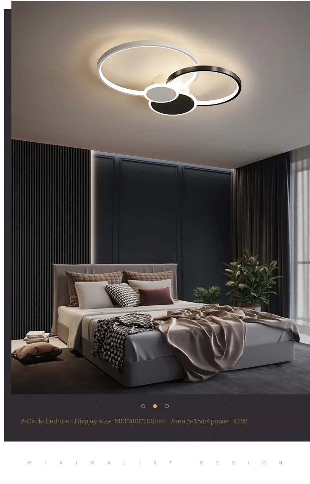 Contemporary LED Chandelier for Bedroom, Dining Room, Living Room, and Hall – Luxury Ceiling Light Fixture