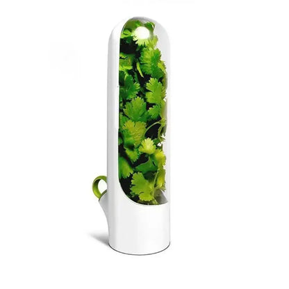 Herb Saver Storage Container - Fresh Herb Keeper & Preservation Bottle for Vanilla, Vegetables, and More - Kitchen Gadget for Refrigerator Use