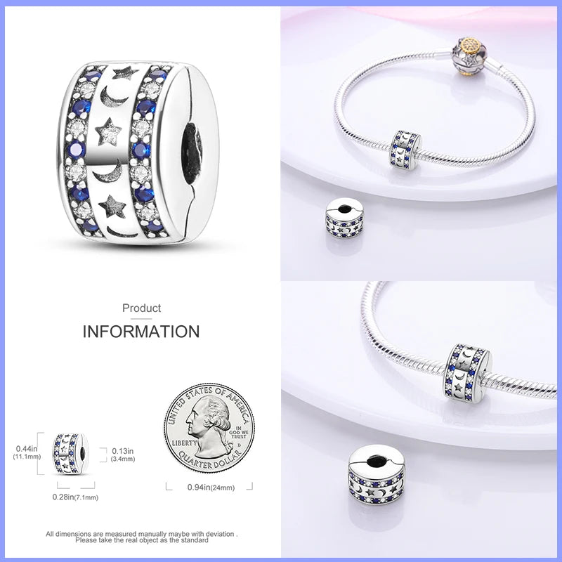 Abstandsperlen aus 925er Sterlingsilber in Katzenkrallen- und Schmetterlingsform – kompatibel mit Pandora-Armbändern – farbenfroher Zirkon – perfekt für selbstgemachten Schmuck