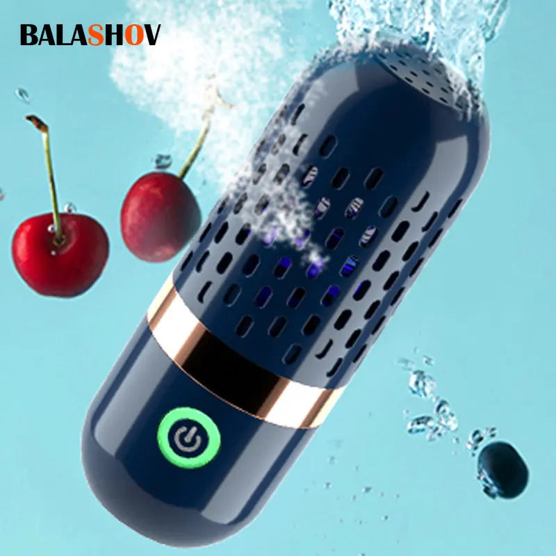 Fruit and Vegetable Washing Machine - Capsule Shape Wireless Food Purifier with OH- Purification Technology