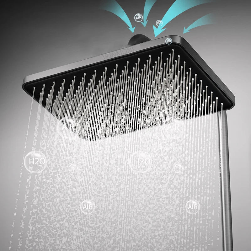 Luxury Smart Digital Shower System with LED Display and Thermostat