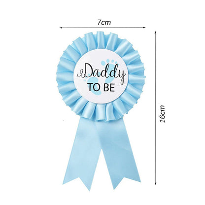 Mommy Badge & Strap Set for Baby Showers – Gender Reveal & First Birthday Party Decorations