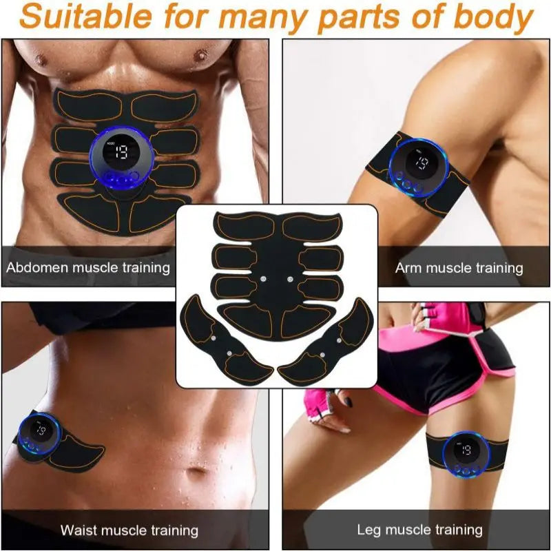 SmartFit Intelligent Electric Abdominal and Hip Trainer with USB Rechargeable Gel Patch for Enhanced Muscle Stimulation and Recovery