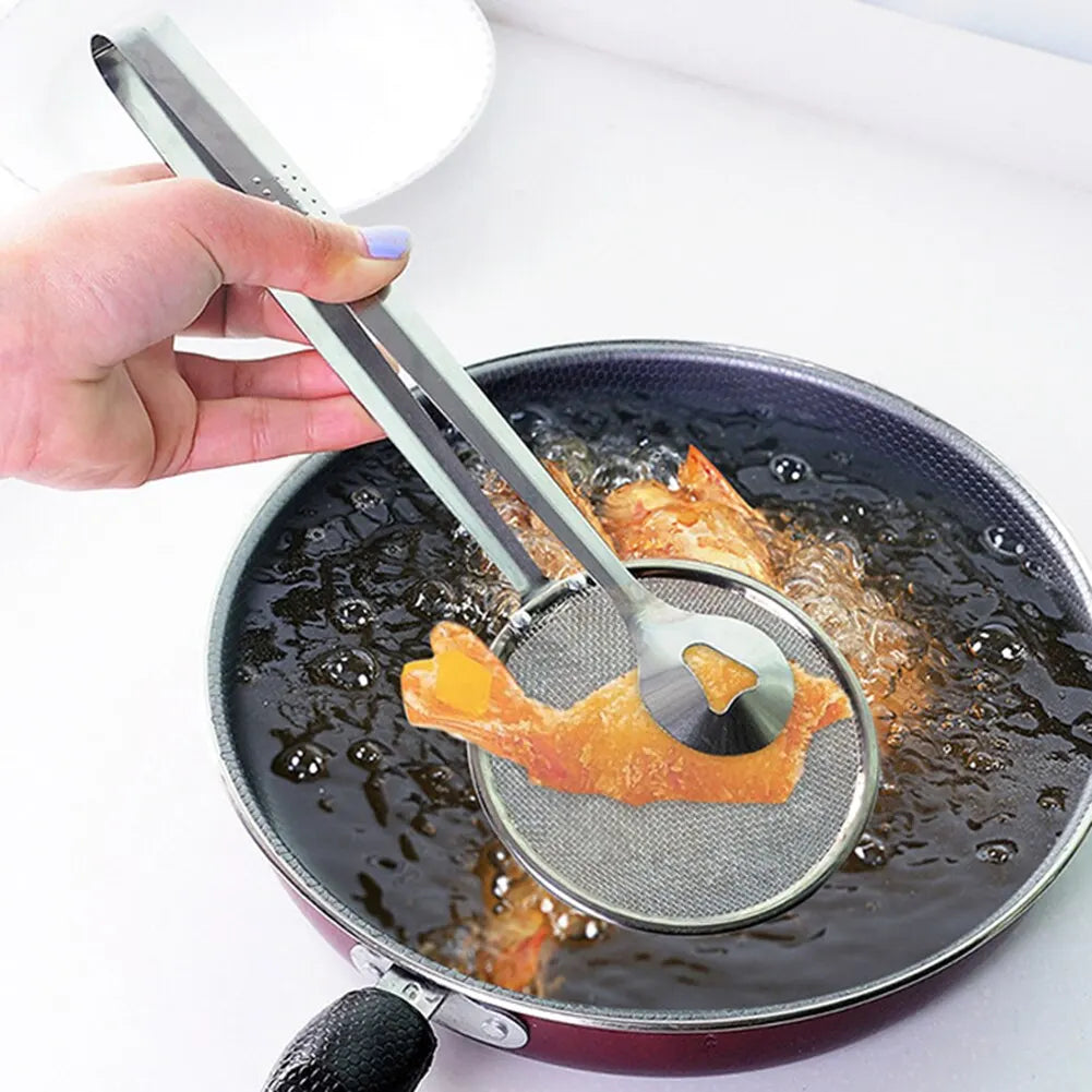 Stainless Steel Multi-functional Clip Colander Spoon