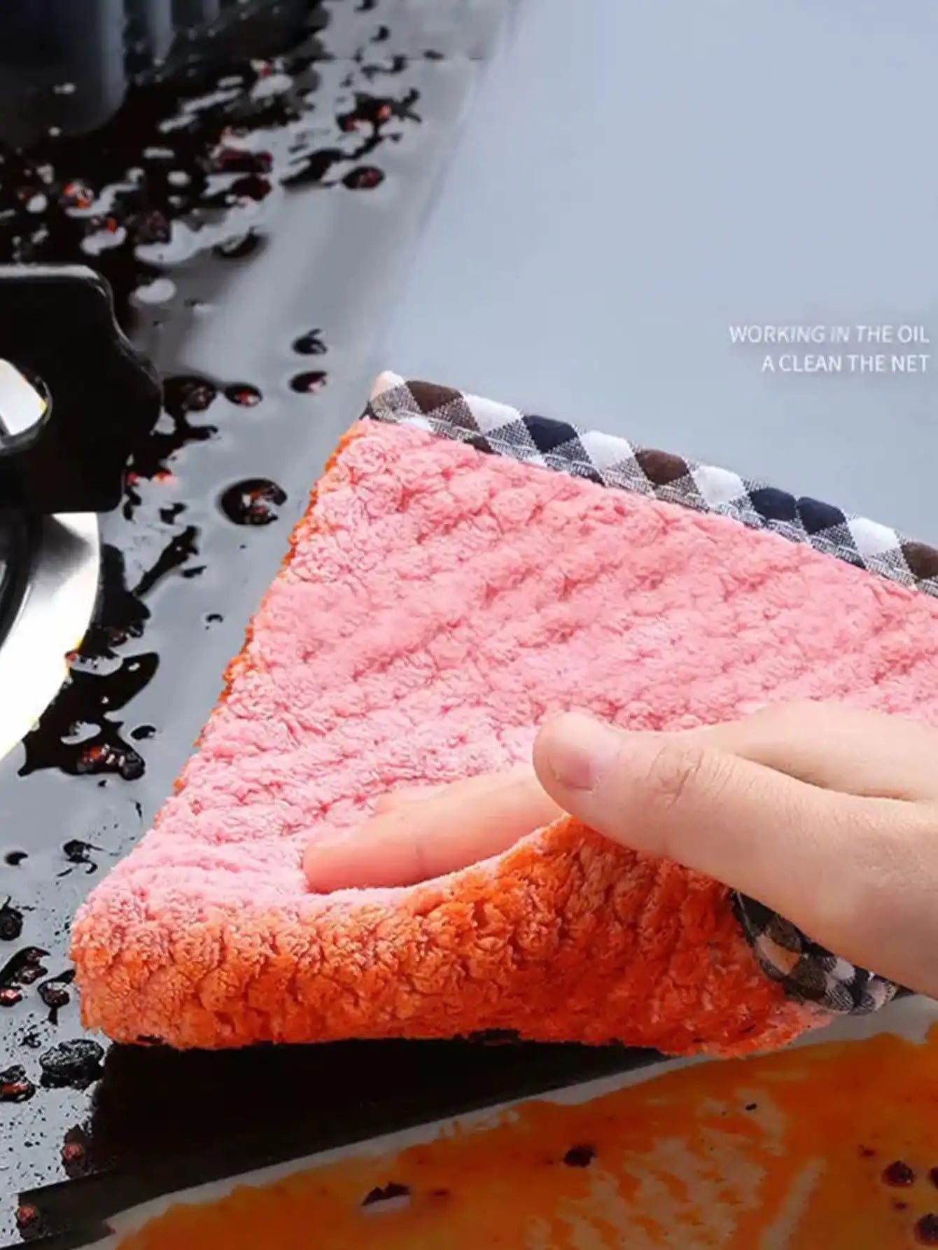 Super Absorbent Microfiber Kitchen Cloths - High-Efficiency Dish Towels for Household Cleaning