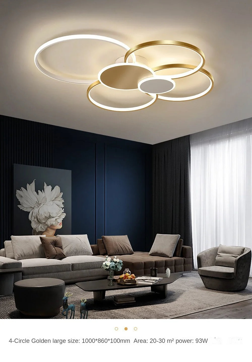 Contemporary LED Chandelier for Bedroom, Dining Room, Living Room, and Hall – Luxury Ceiling Light Fixture