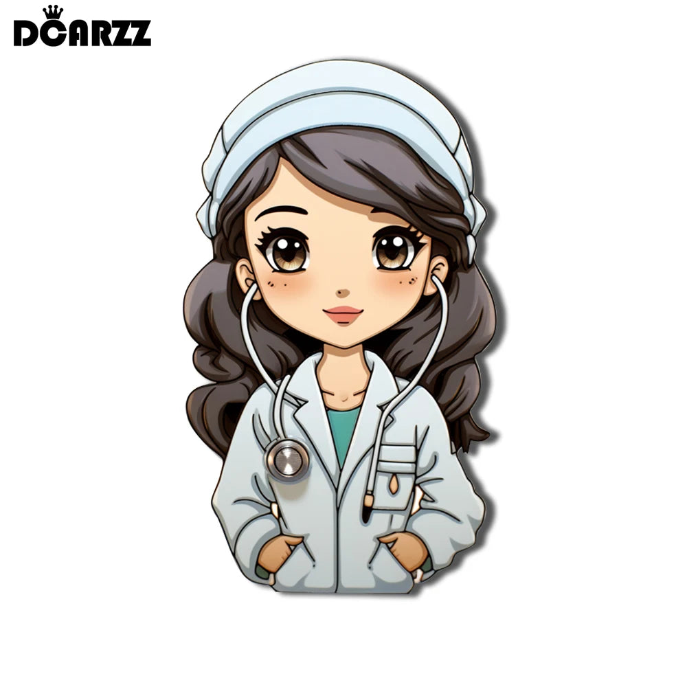 Charming Medical Themed Brooch Pin - Cute Cartoon Doctor & Nurse Enamel Badge for Bags & Lapels - Perfect Gift for Healthcare Professionals