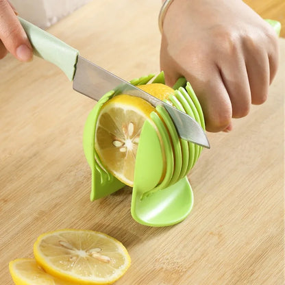 Multi-Function Stainless Steel Fruit & Vegetable Slicer – Includes Orange, Lemon, Tomato, and Onion Cutter